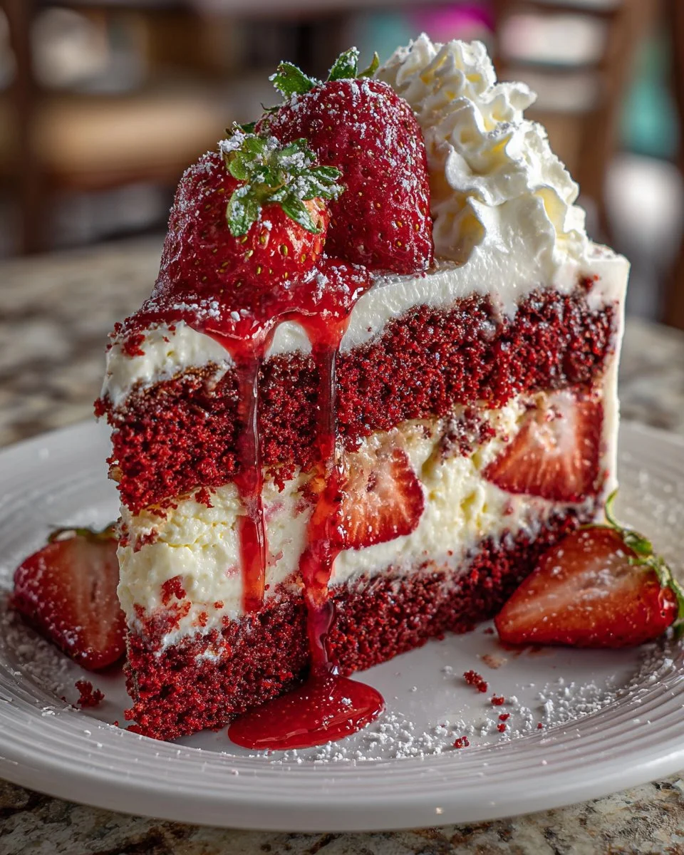 Strawberry Red Velvet Cheesecake Strawberry Red Velvet Cheesecake
