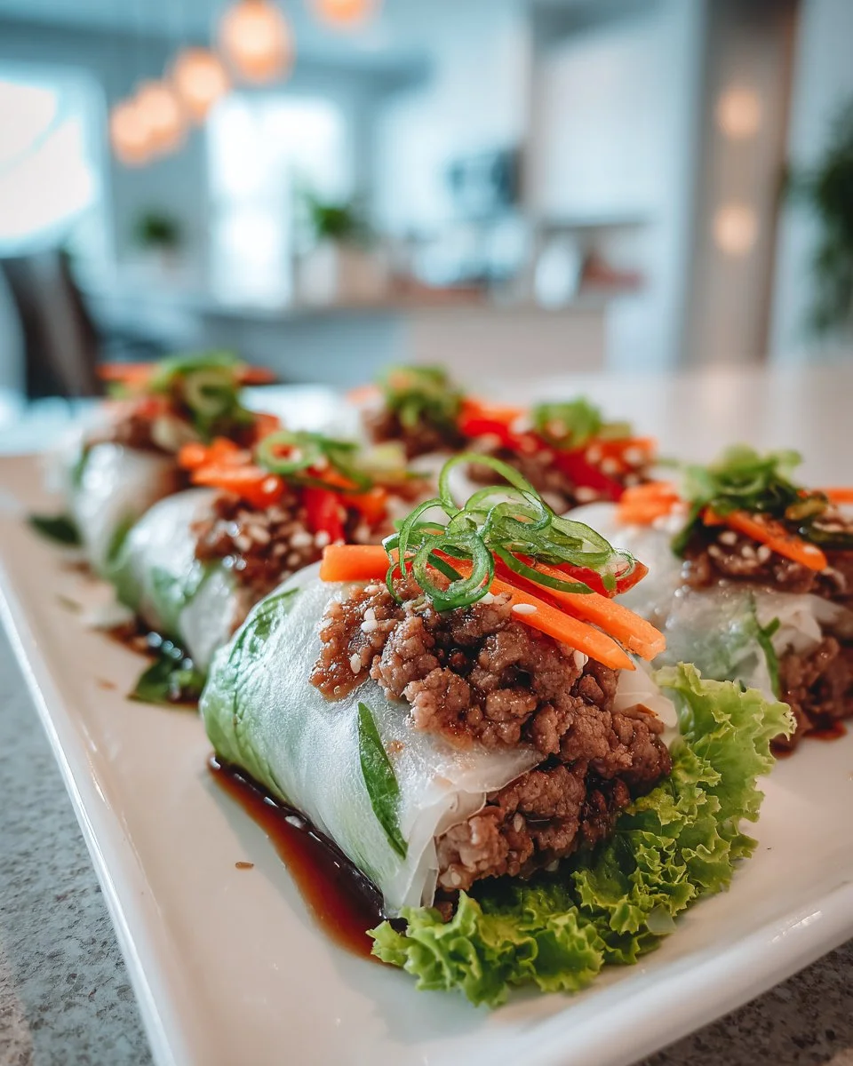 Thai Basil Beef Rolls Thai Basil Beef Rolls