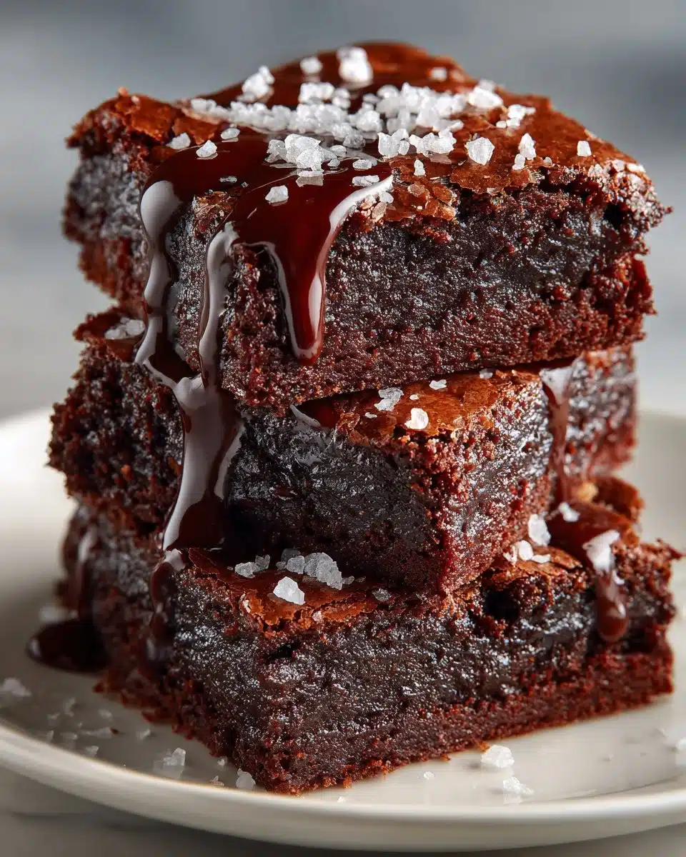 Delicious zero sugar brownies made with Greek yogurt on a plate