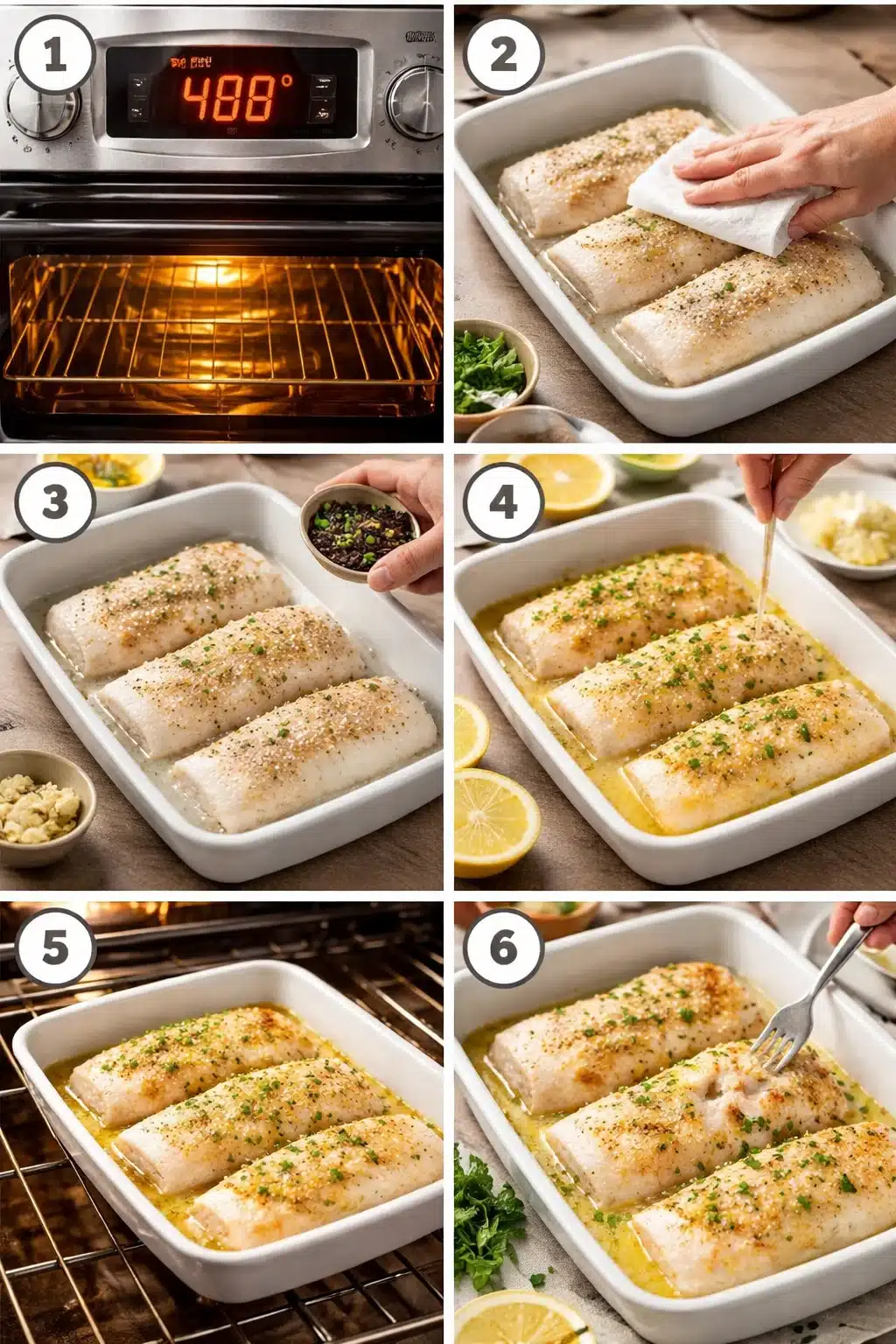 Delicious Baked Cod with Lemon Butter in Just 20 Minutes! Delicious Baked Cod with Lemon Butter in Just 20 Minutes!