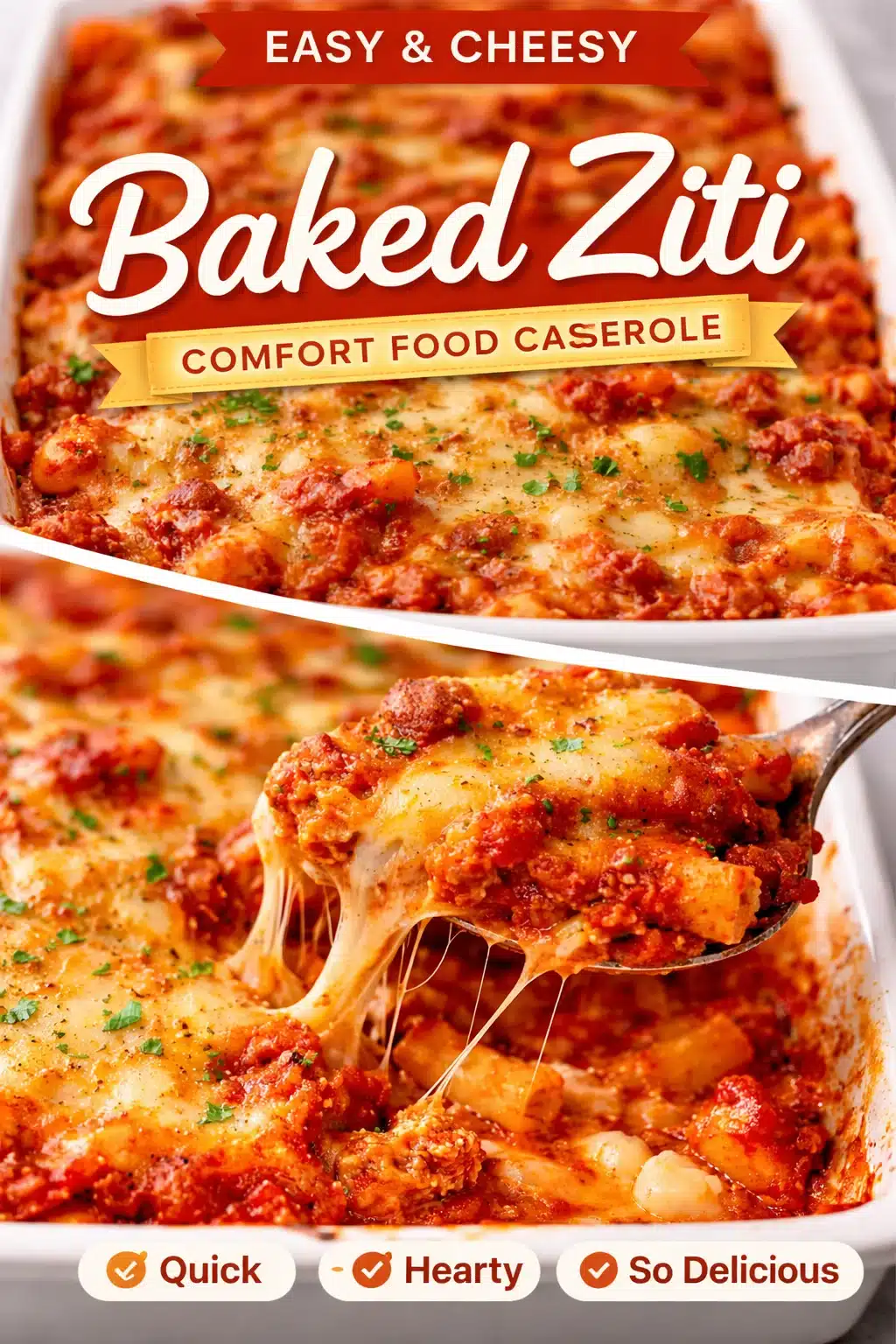 Deliciously Cheesy Classic Baked Ziti You’ll Love Deliciously Cheesy Classic Baked Ziti You’ll Love