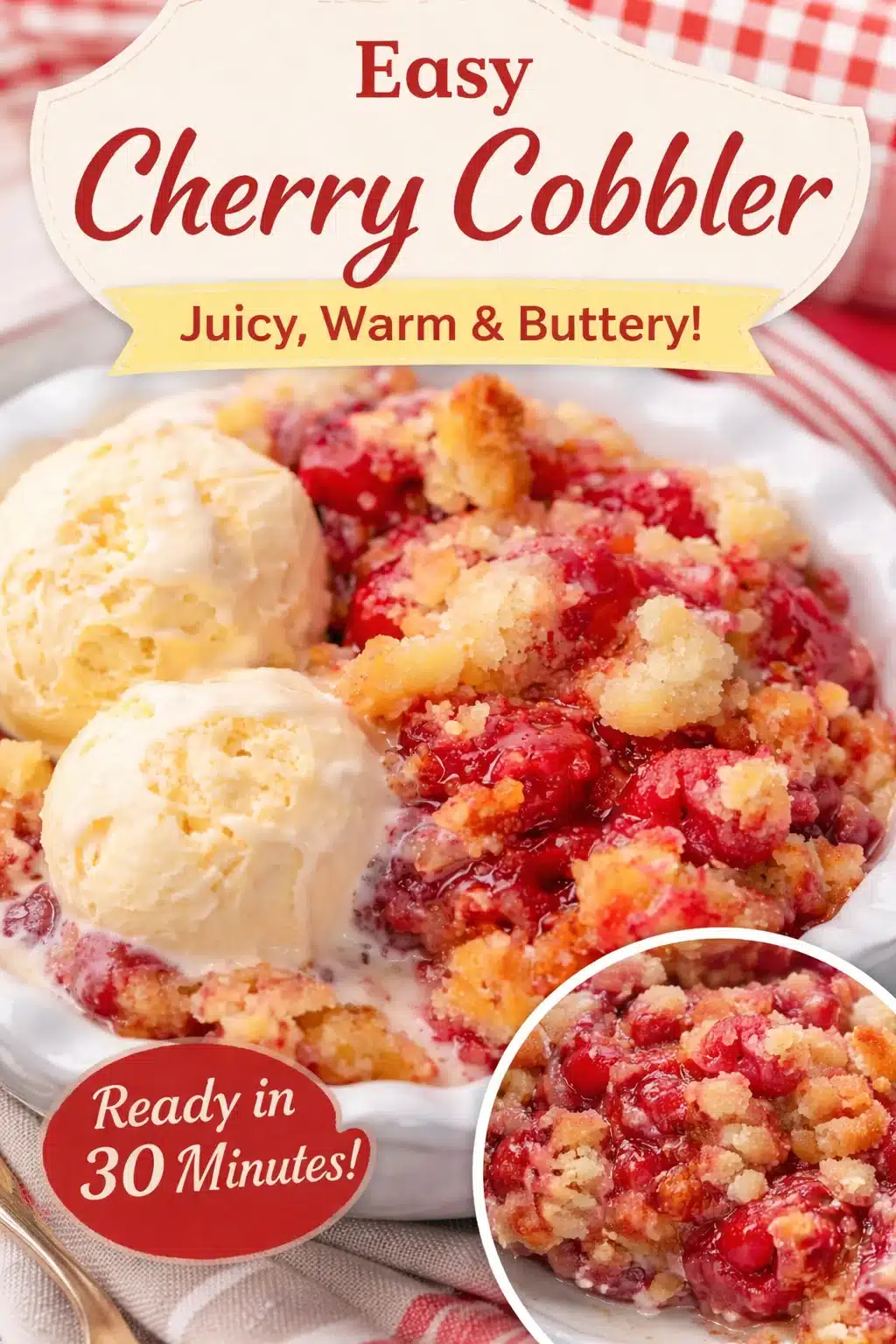 Deliciously Simple Classic Cherry Cobbler to Savor Classic Cherry Cobbler