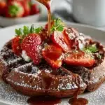 Fluffy Dark Chocolate Waffles with Strawberry Syrup fluffy dark chocolate waffles with strawberry syru 2026 02 06 022119 819x1024 1