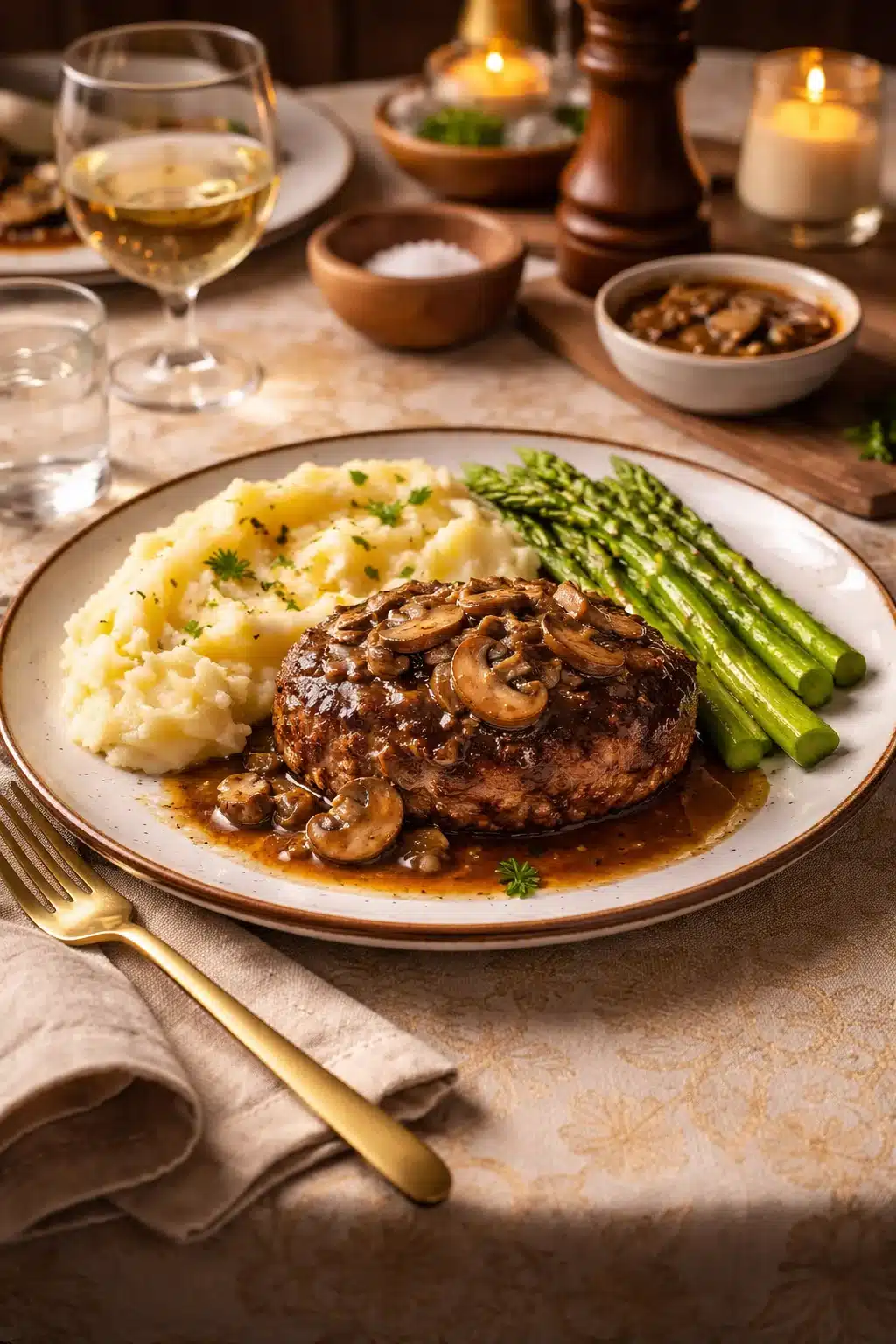 Savory Easy Hamburger Steaks with Gravy in a Flash! Savory Easy Hamburger Steaks with Gravy in a Flash!