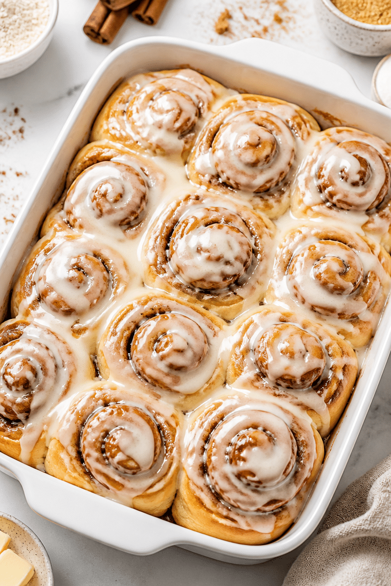 easy homemade cinnamon rolls with icing 2
