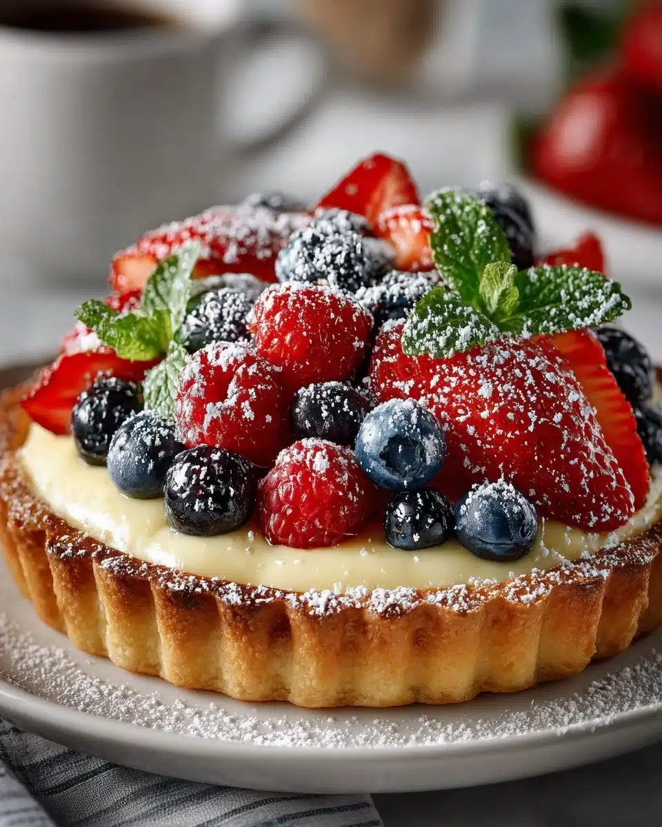 4th of July Limoncello Fruit Tart 4th of July Limoncello Fruit Tart