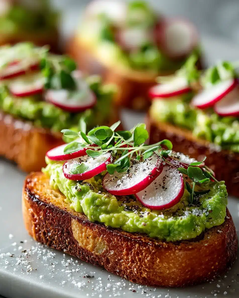 Avocado Toast Bites with Radish Avocado Toast Bites with Radish