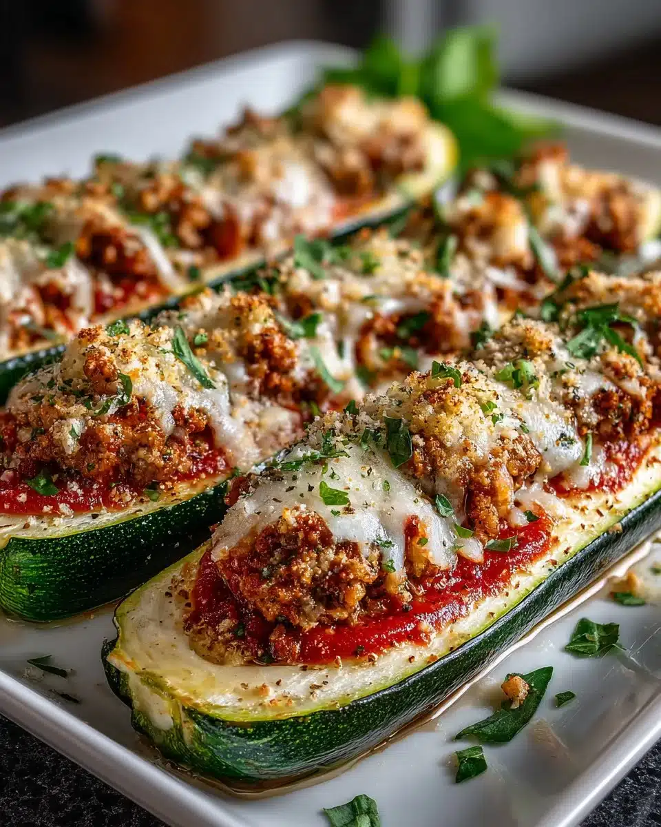 Baked Zucchini Boats with Turkey baked zucchini boats with turkey 2026 04 18 005348