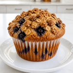 bakery style blueberry streusel muffin 1