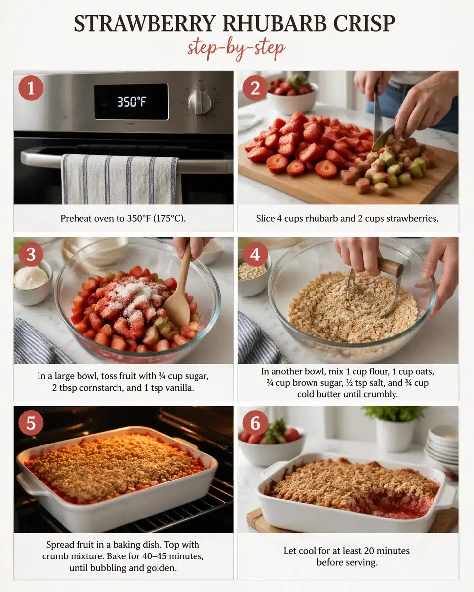 Best Old Fashioned Strawberry Rhubarb Crisp