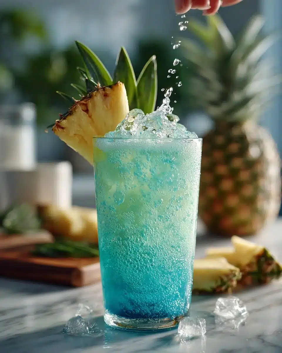 Blue Curacao Mocktail Blue Curacao Mocktail