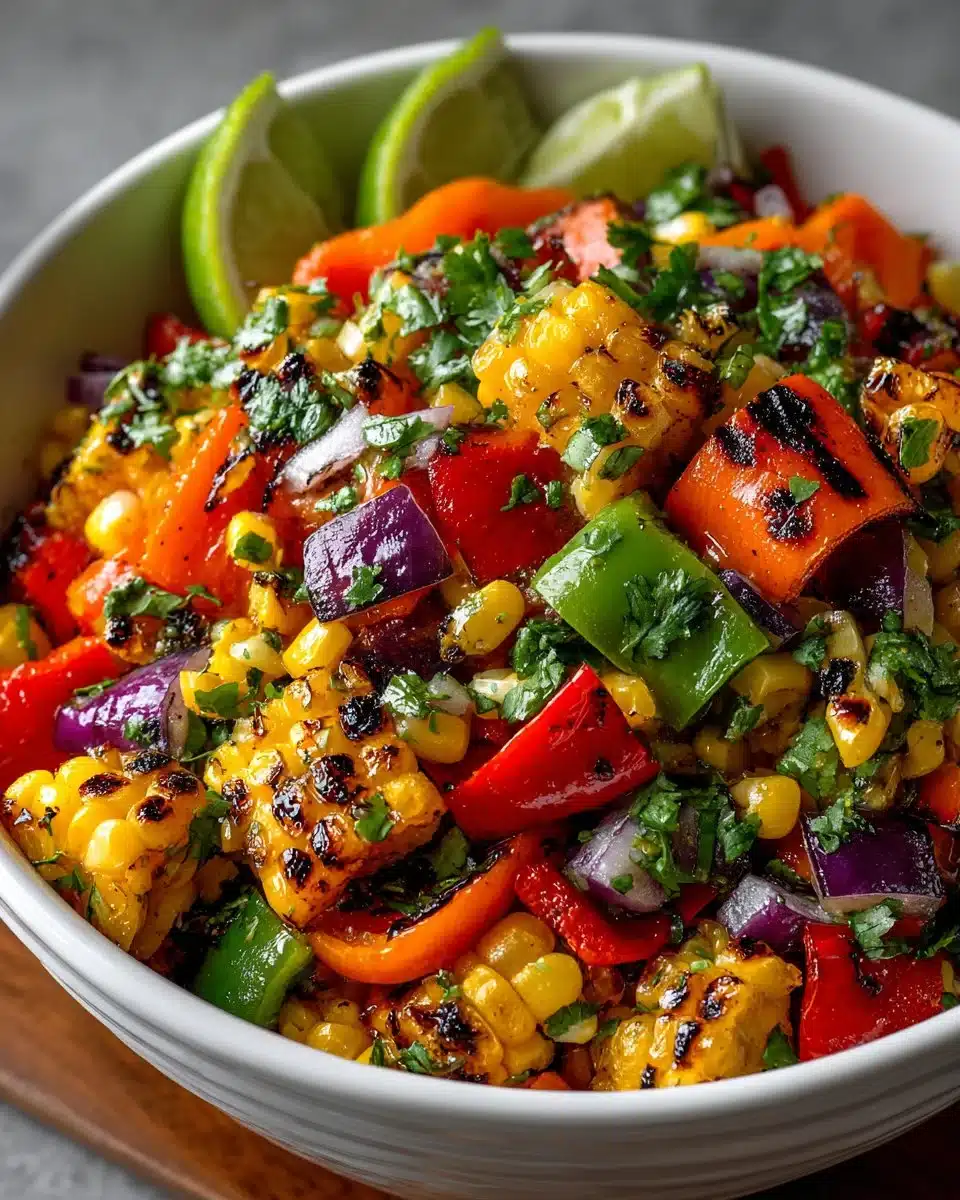 Charred Bell Pepper and Sweet Corn Salsa Charred Bell Pepper and Sweet Corn Salsa