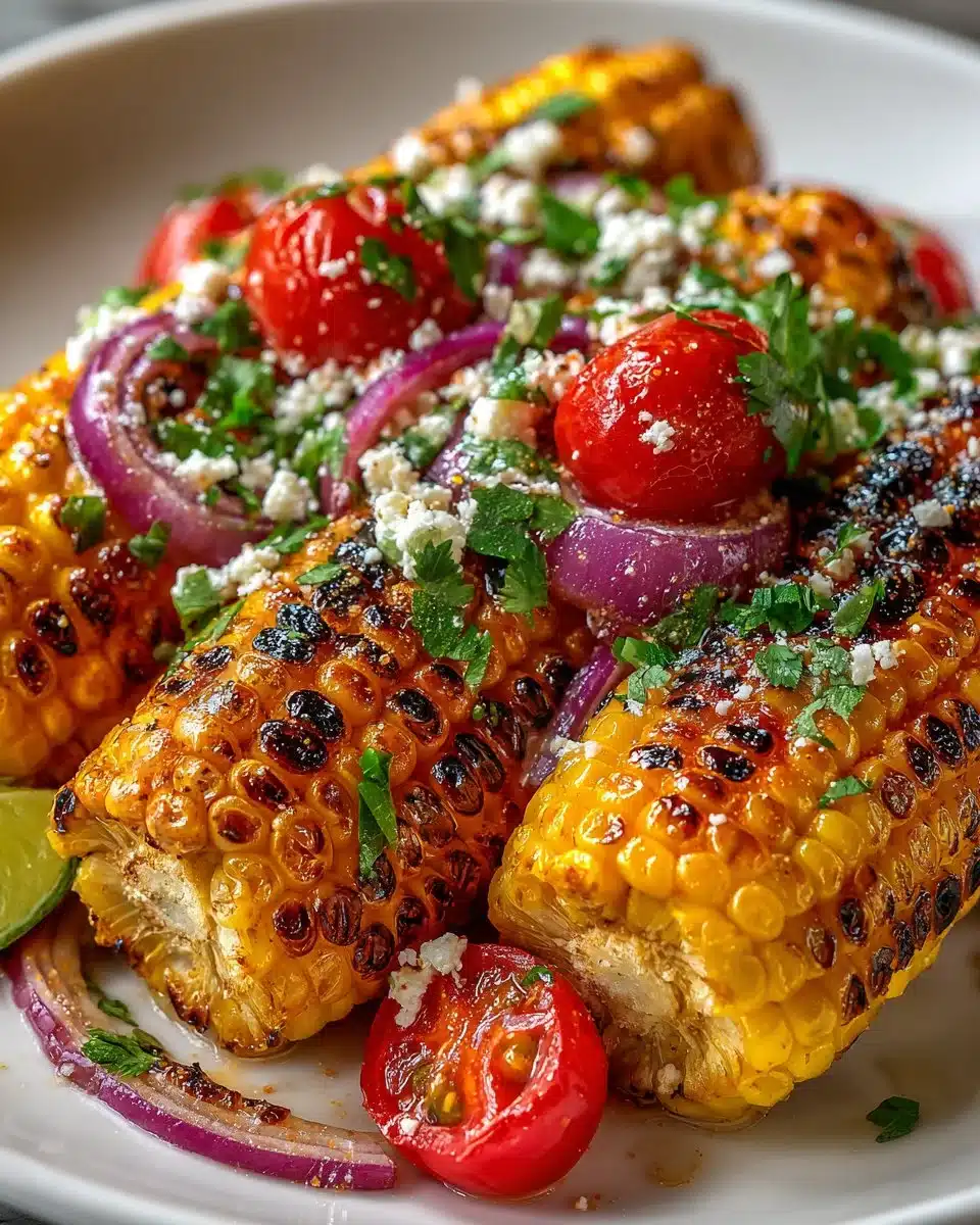 Charred Corn Salad with Lime Vinaigrette Charred Corn Salad with Lime Vinaigrette