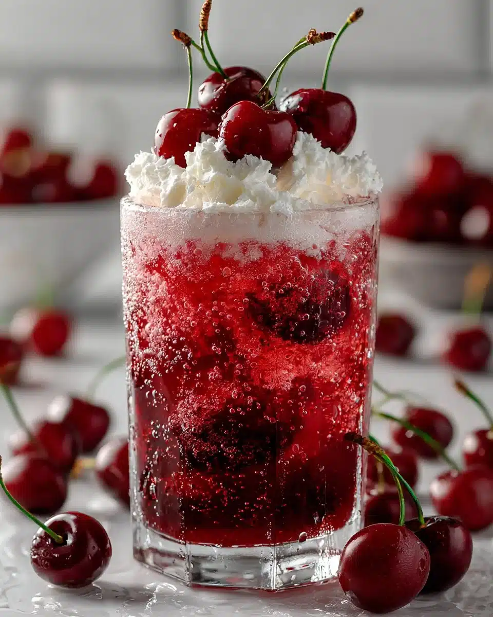 Cherry Vanilla Cream Soda Mocktail Cherry Vanilla Cream Soda Mocktail