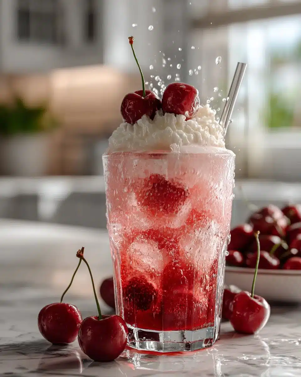Cherry Vanilla Cream Soda Mocktail Cherry Vanilla Cream Soda Mocktail
