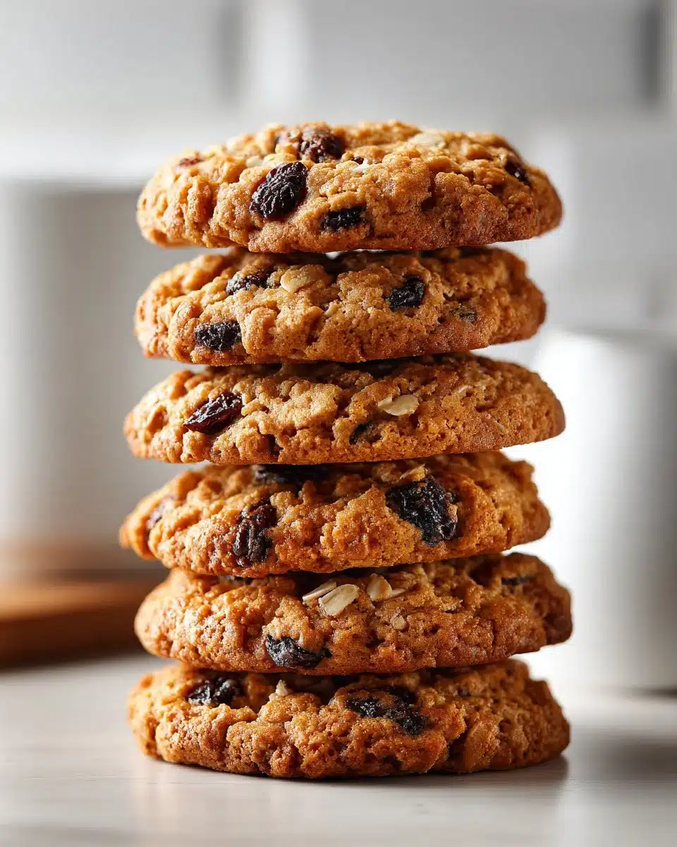 Chewy Homemade Oatmeal Raisin Cookies