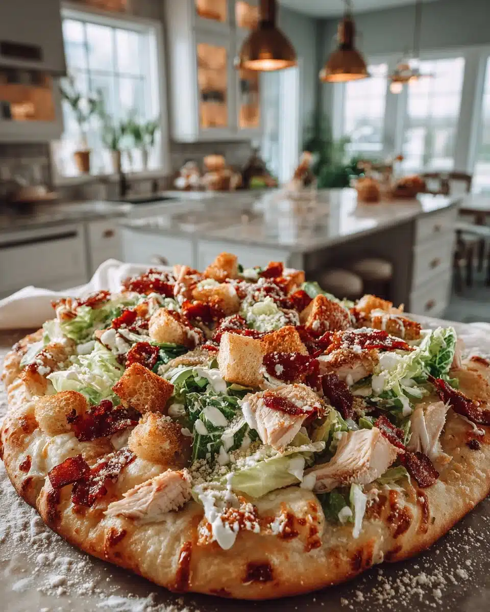 Chicken Caesar Flatbread Chicken Caesar Flatbread