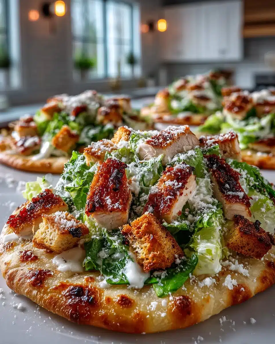 Chicken Caesar Flatbread Chicken Caesar Flatbread