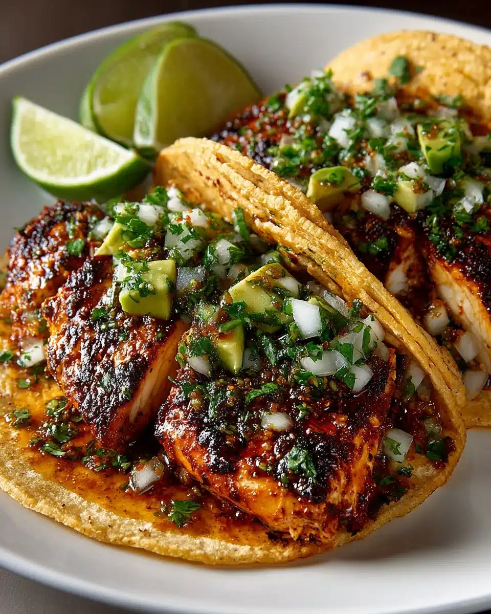 Chipotle Lime Grilled Chicken Tacos