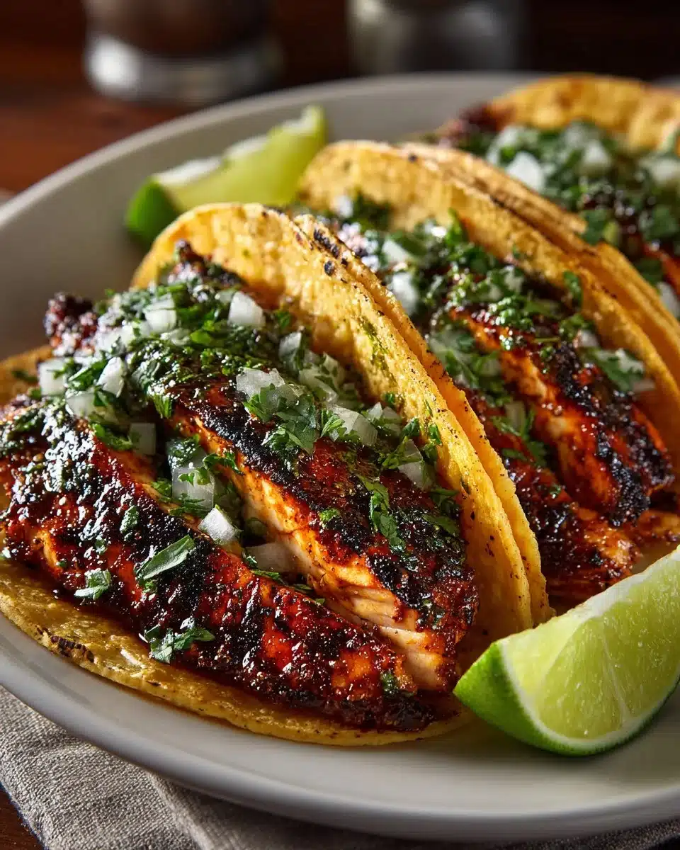 Chipotle Lime Grilled Chicken Tacos