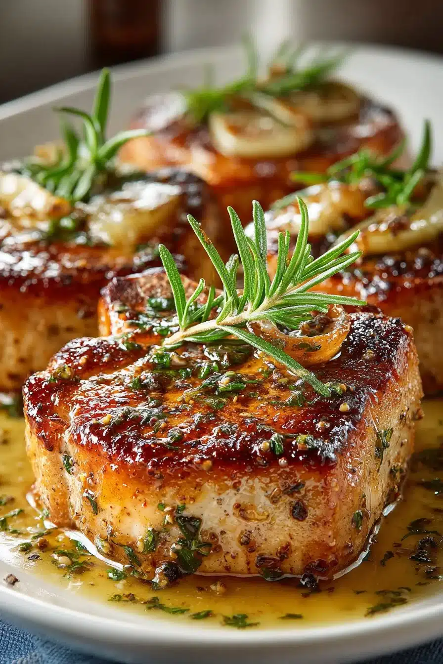 Delicious Classic Southern Smothered Pork Chops served with gravy