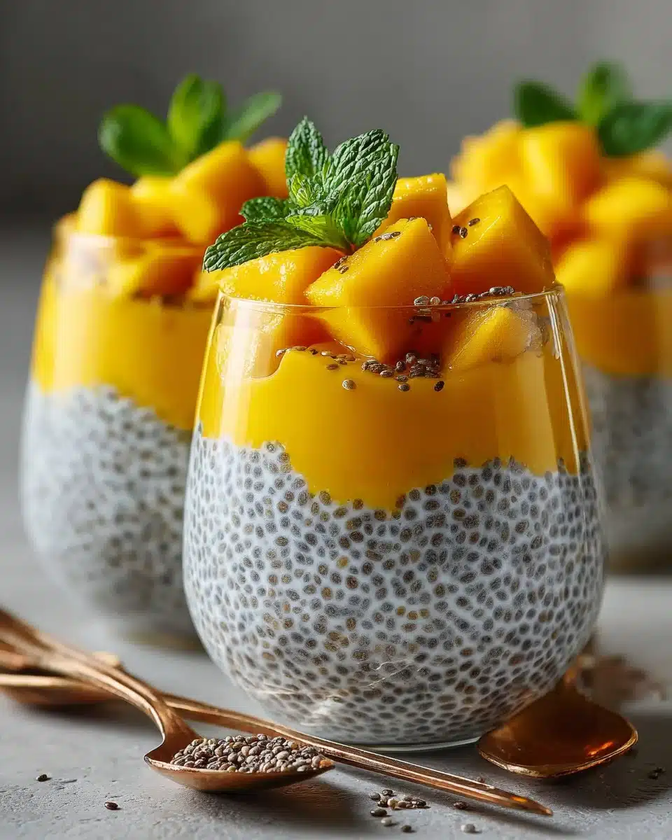 Coconut Milk Chia Pudding with Fresh Mango Coconut Milk Chia Pudding with Fresh Mango