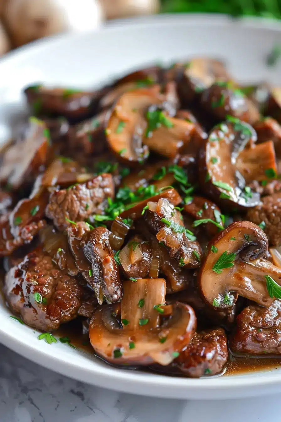 Comforting Beef and Mushroom Skillet Comforting Beef and Mushroom Skillet