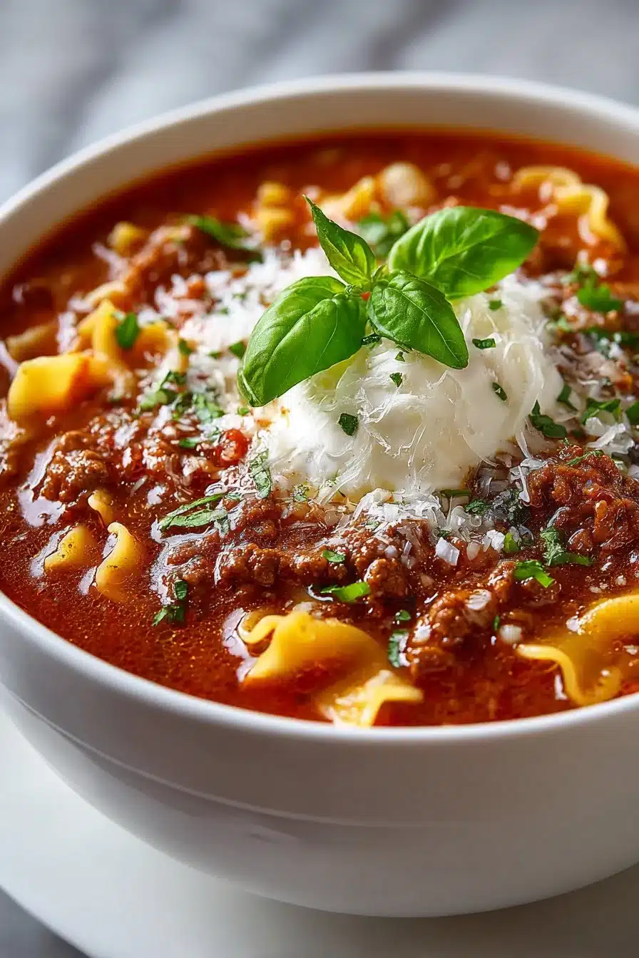 Comforting One Pot Beef Lasagna Soup comforting one pot beef lasagna soup 2026 04 28 002336