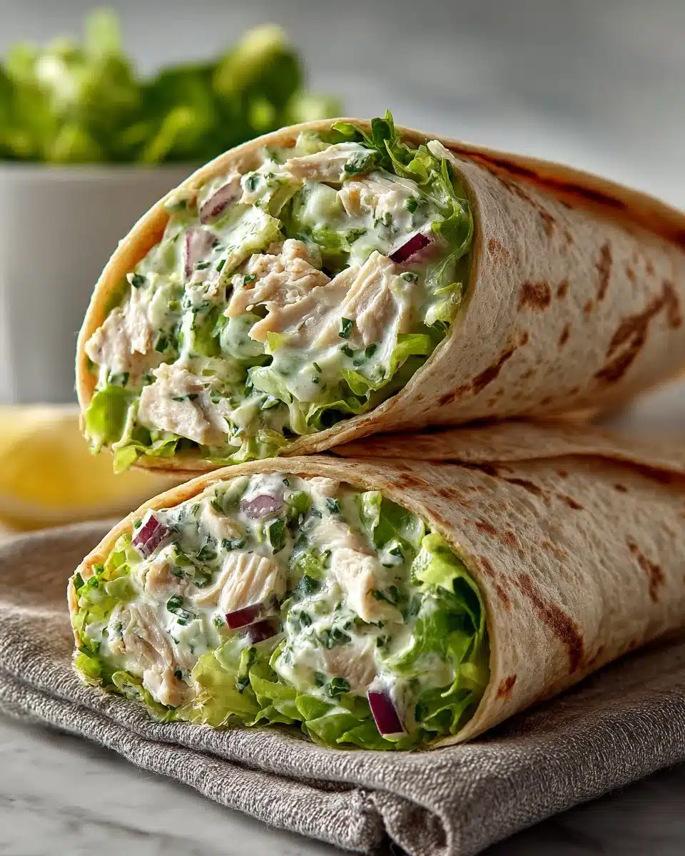 Creamy Avocado Chicken Salad Wraps Creamy Avocado Chicken Salad Wraps