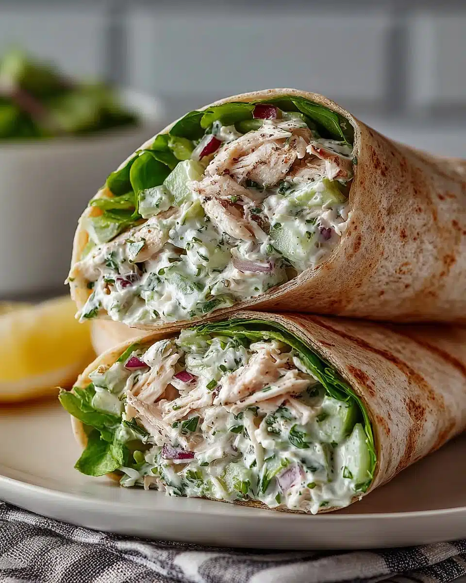 Creamy Avocado Chicken Salad Wraps Creamy Avocado Chicken Salad Wraps