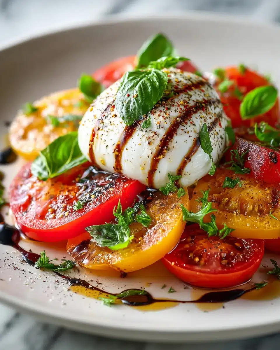 Creamy Burrata and Heirloom Tomato Salad