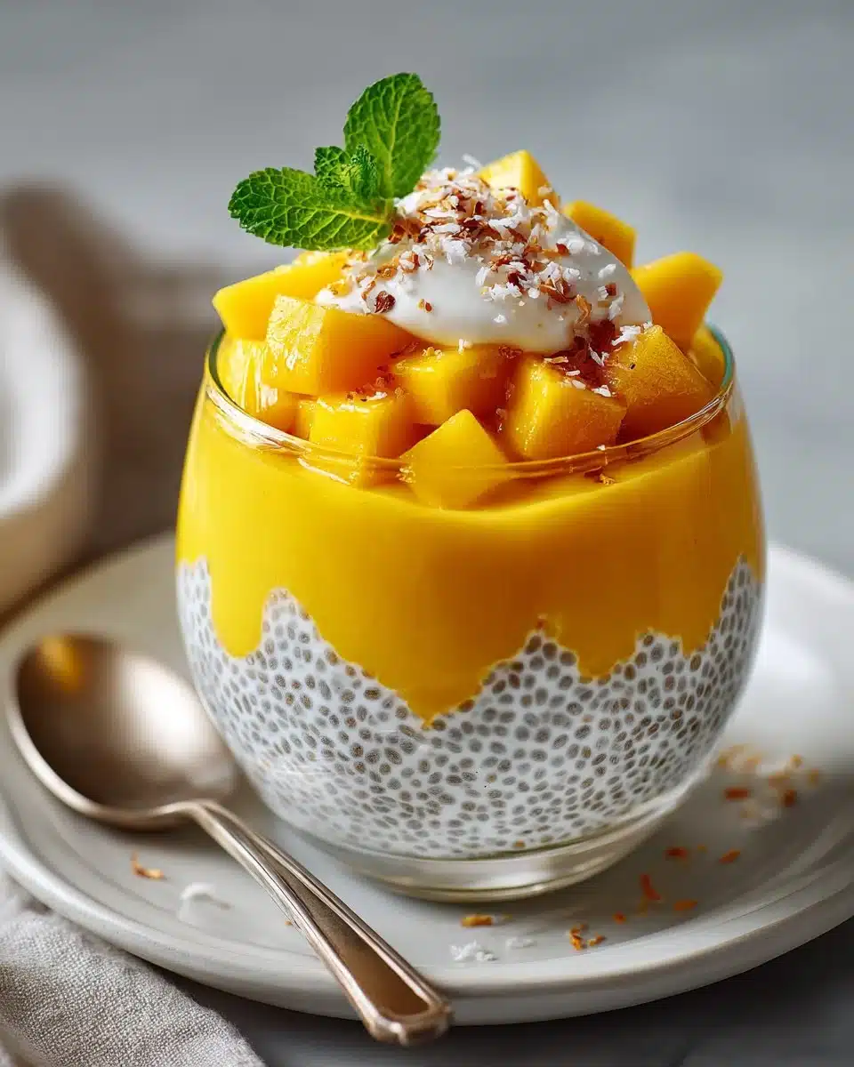 Creamy Coconut Mango Chia Pudding Creamy Coconut Mango Chia Pudding