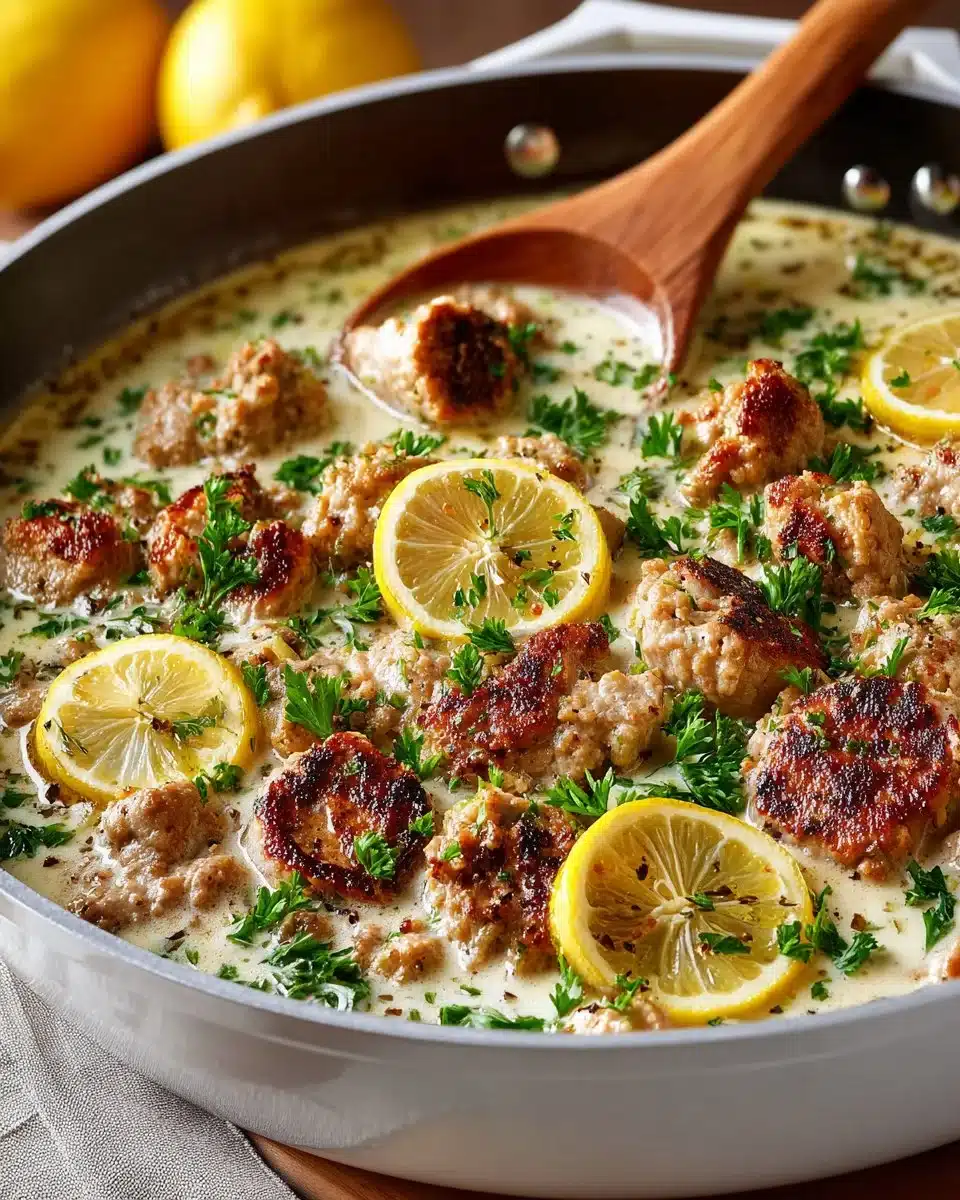 Creamy Lemon Garlic Turkey Skillet creamy lemon garlic turkey skillet 2026 04 19 004908