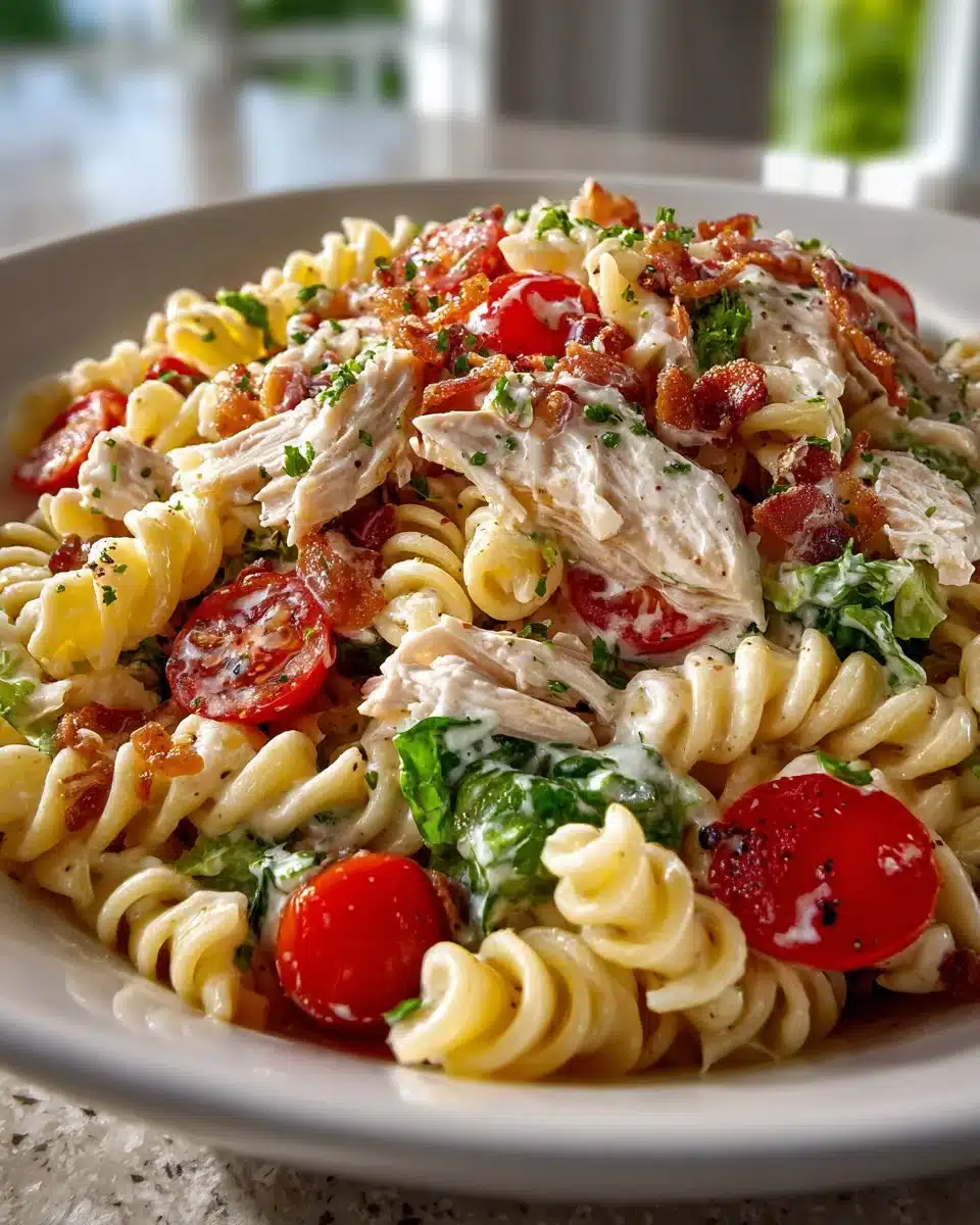 Creamy Turkey BLT Pasta Salad Creamy Turkey BLT Pasta Salad