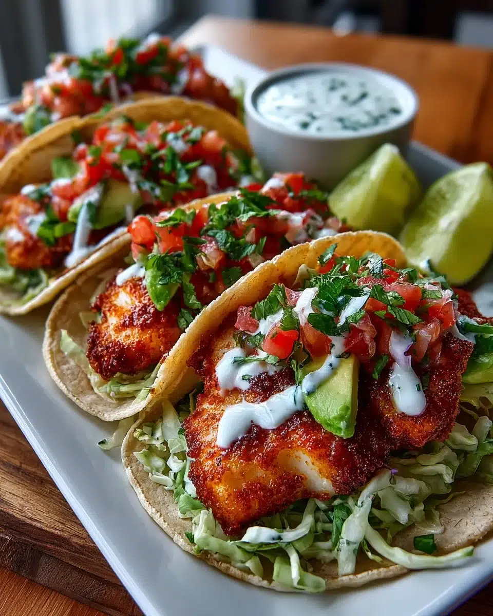 Crispy Baja Halibut Tacos Crispy Baja Halibut Tacos