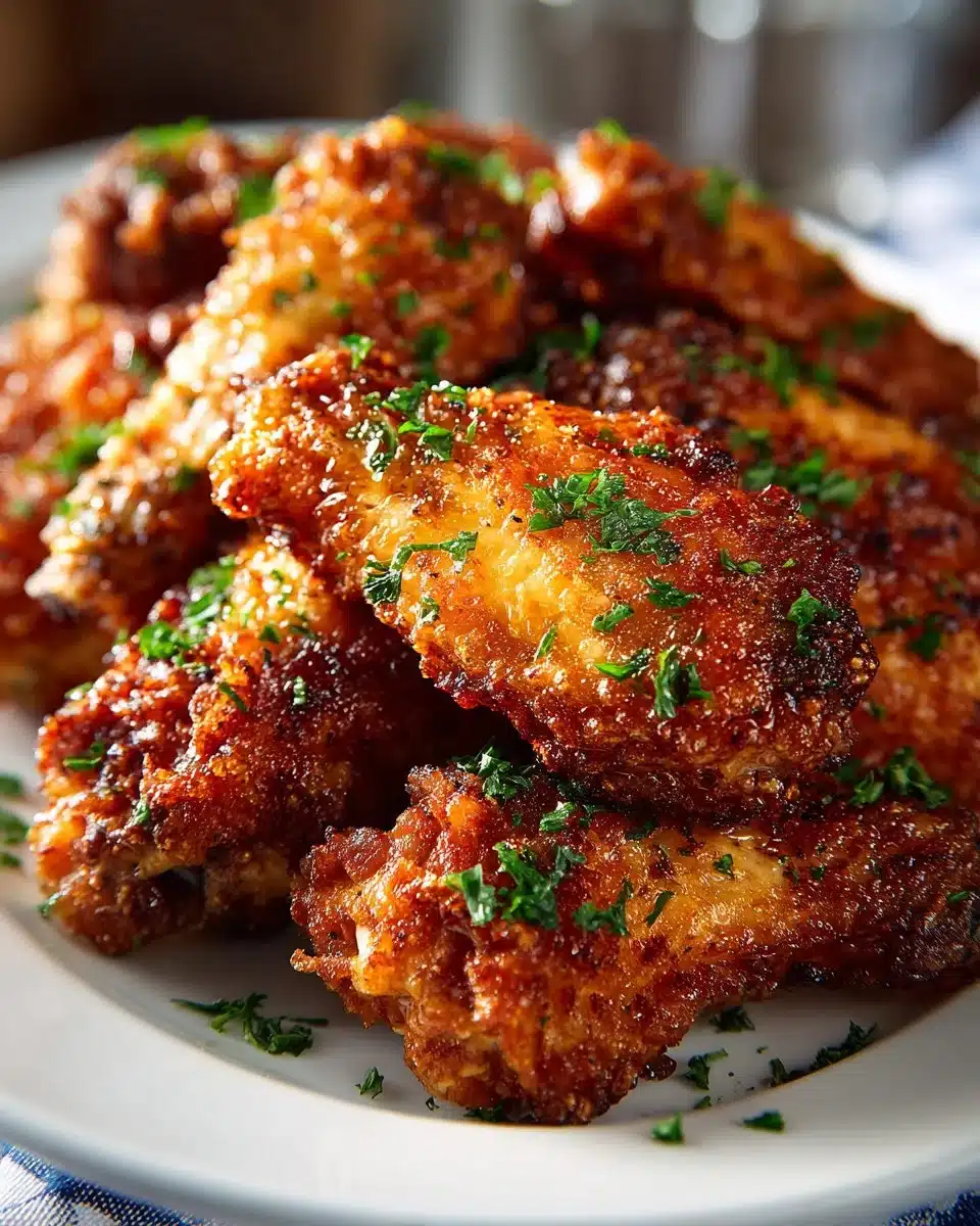 Crispy Baked Garlic Chicken Wings Crispy Baked Garlic Chicken Wings