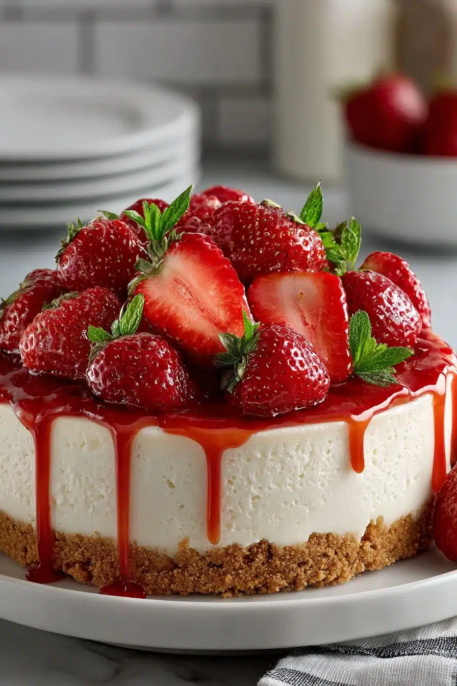 Diabetic Friendly Sugar Free Strawberry Cheesecake Diabetic Friendly Sugar Free Strawberry Cheesecake