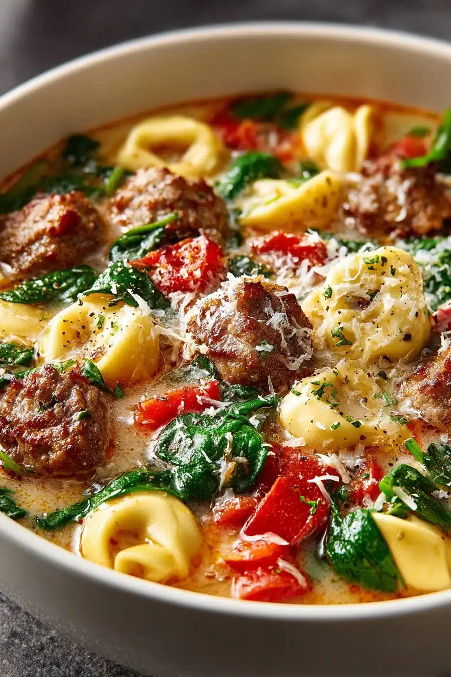 Easy Comforting Sausage and Tortellini Soup easy comforting sausage and tortellini soup 2026 04 30 024008