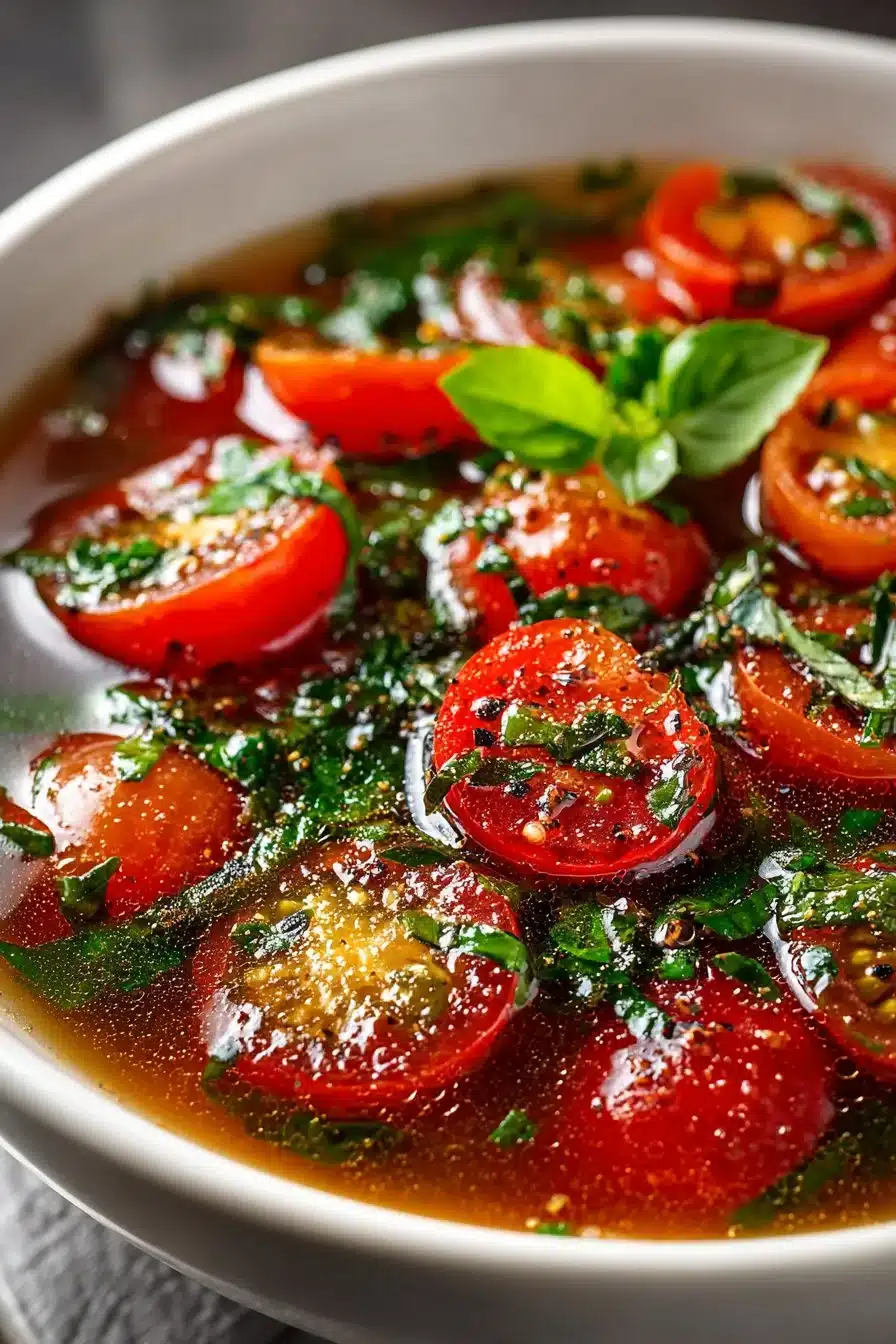 Easy Fresh Tomato Basil Summer Soup Easy Fresh Tomato Basil Summer Soup