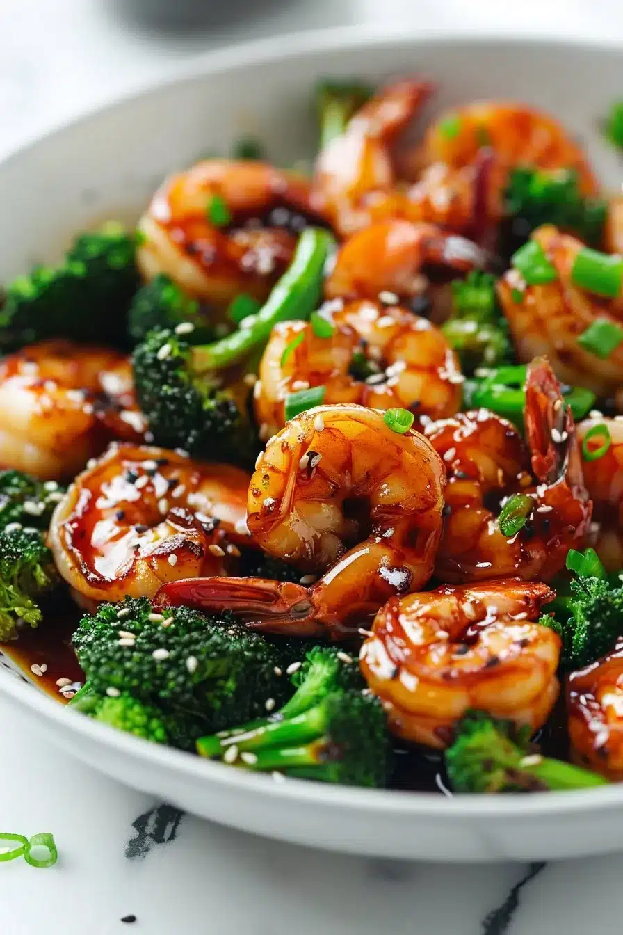 Easy Honey Garlic Shrimp and Broccoli Skillet