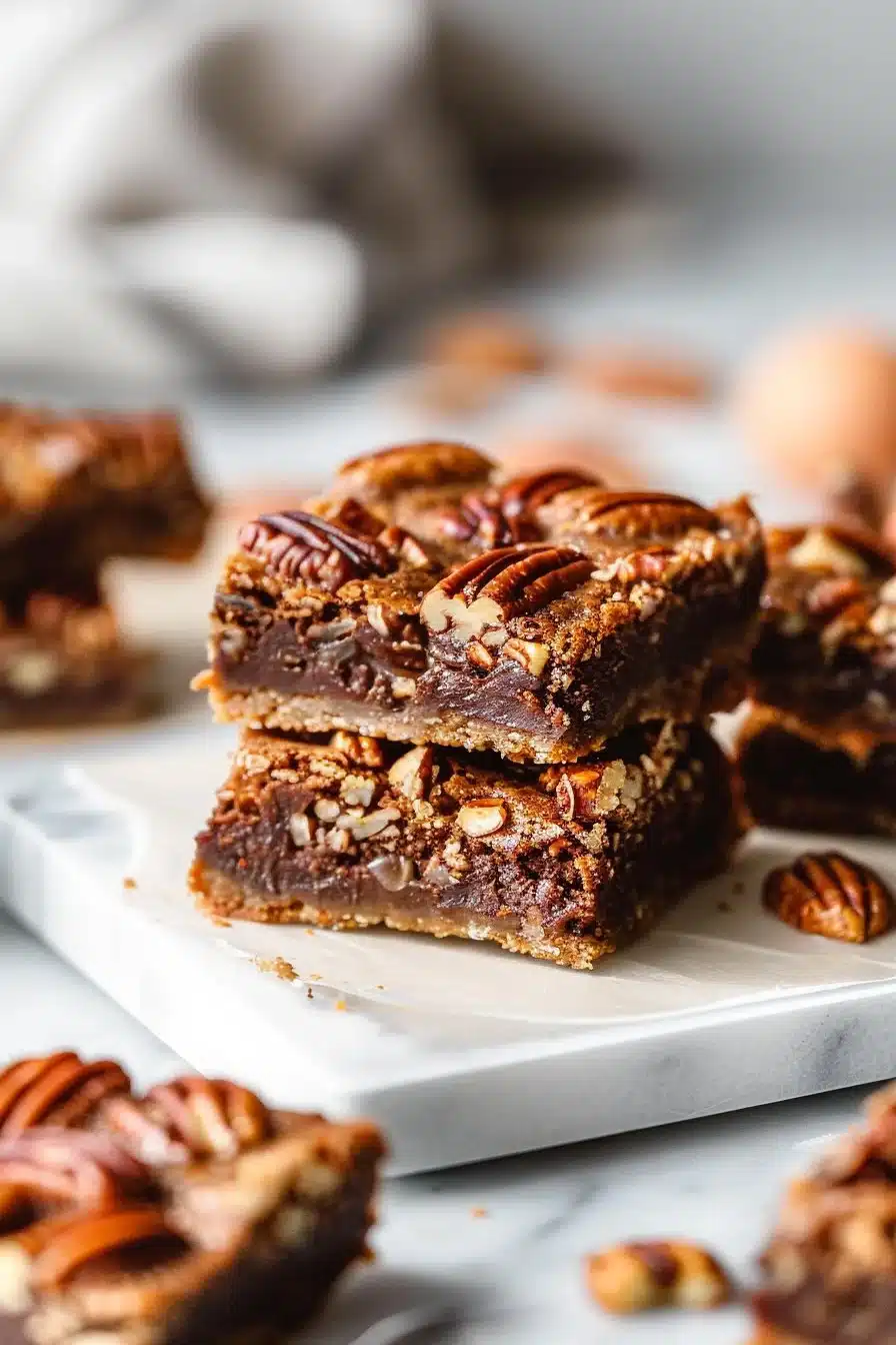 Easy Keto Pecan Pie Dessert Bars