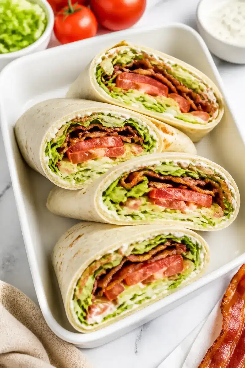 Easy Meal Prep BLT Wraps easy meal prep blt wraps 2