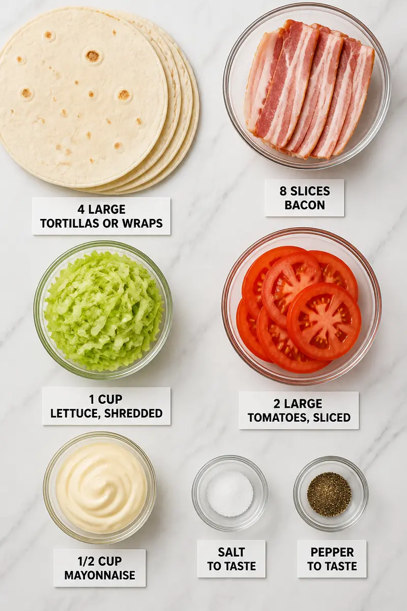 Easy Meal Prep BLT Wraps easy meal prep blt wraps 3