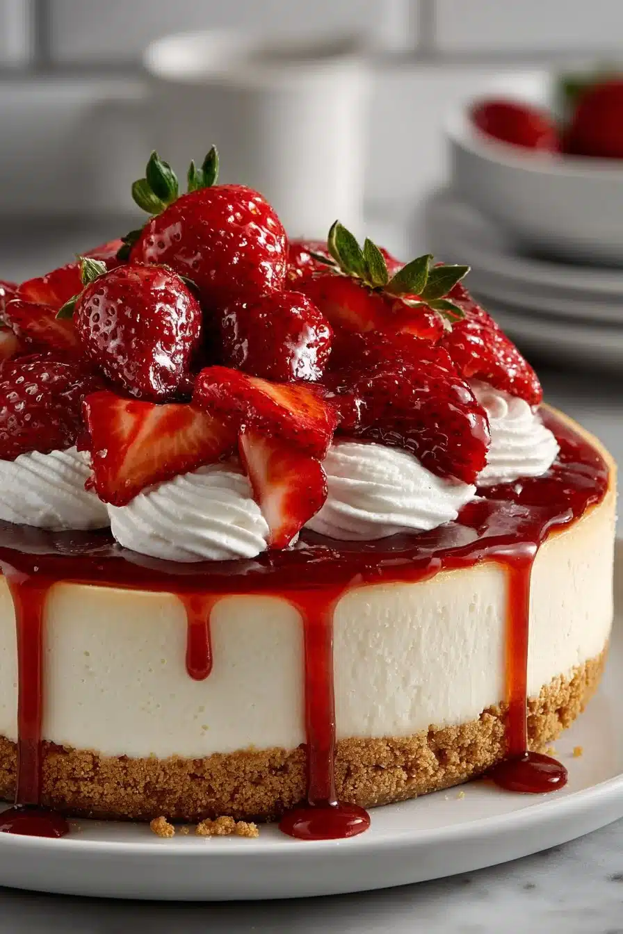 Easy No Bake Strawberry Cheesecake Dessert easy no bake strawberry cheesecake dessert 2026 04 29 005431 2