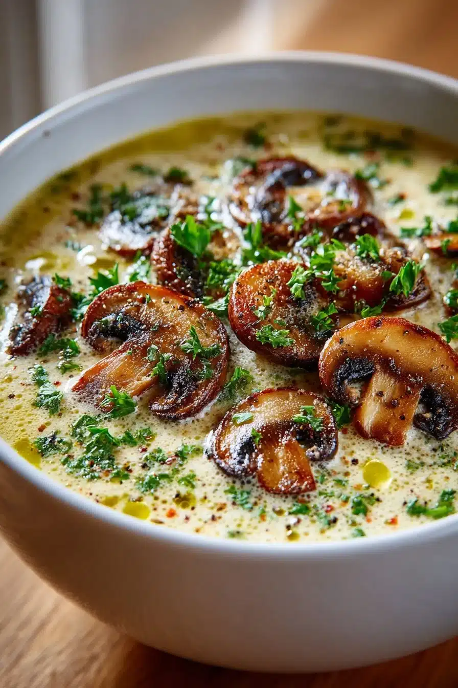 Easy One Pot Creamy Mushroom Soup Easy One Pot Creamy Mushroom Soup