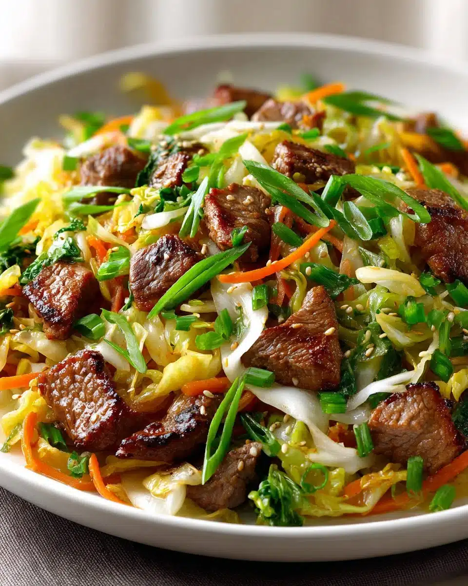 Easy Summer Beef and Cabbage Stir Fry Easy Summer Beef and Cabbage Stir Fry