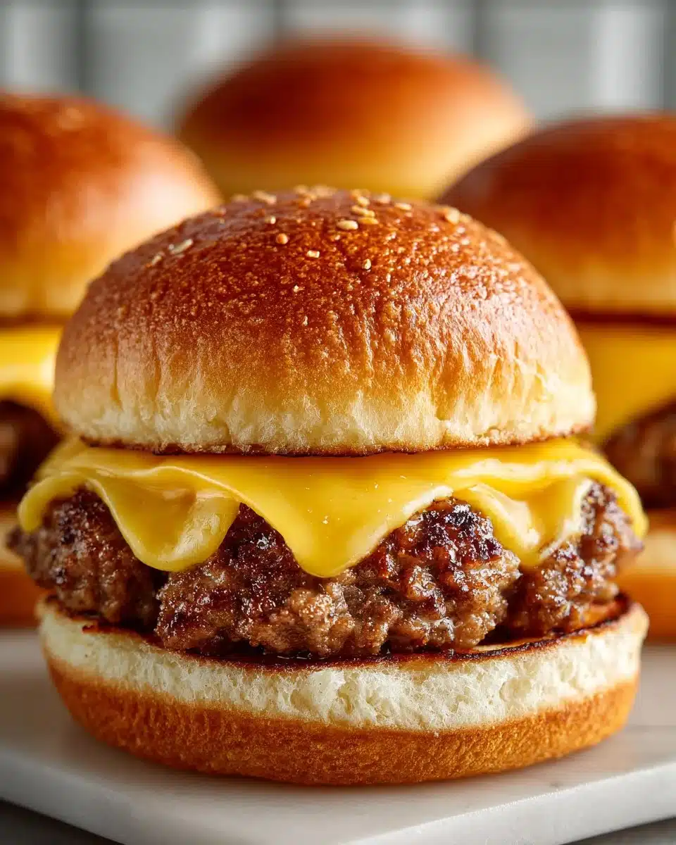 Easy Summer Beef Sliders with Cheese Easy Summer Beef Sliders with Cheese