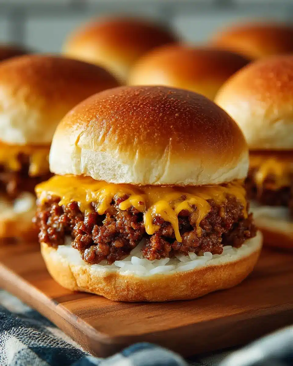 Easy Summer Beef Sliders with Cheese Easy Summer Beef Sliders with Cheese