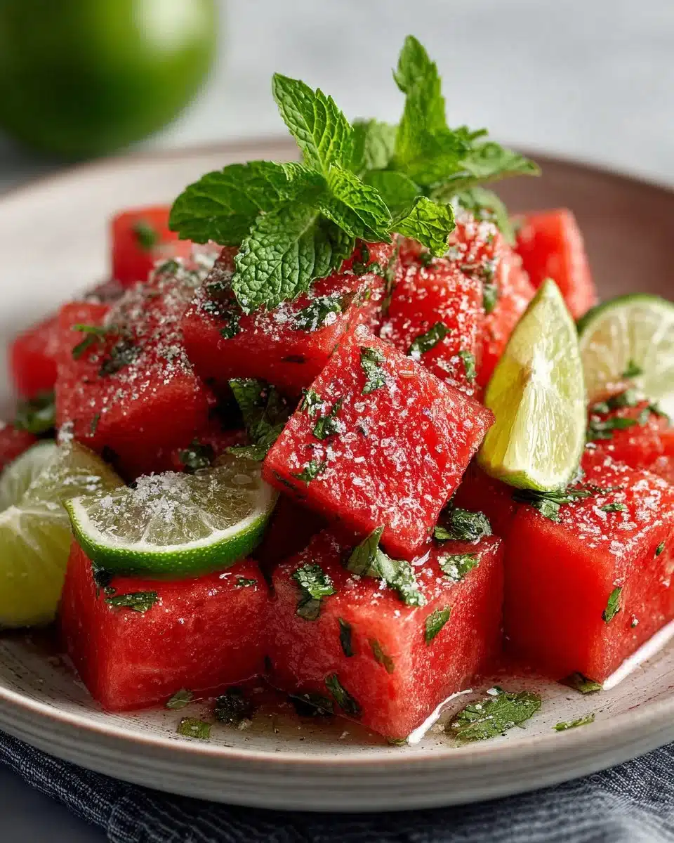 Easy Summer Watermelon and Mint Salad Easy Summer Watermelon and Mint Salad