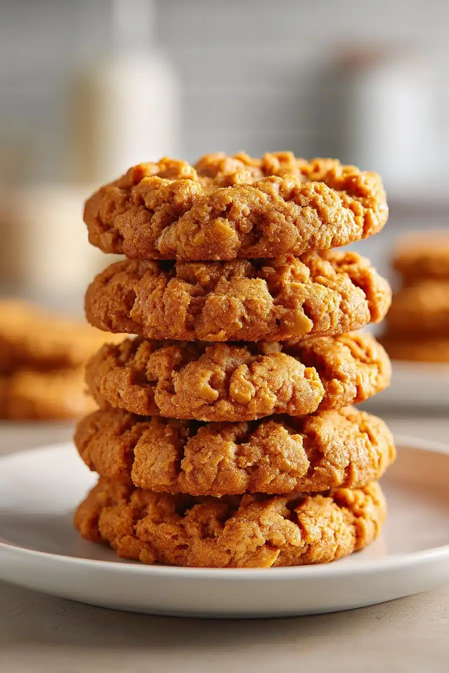 Easy Three Ingredient No Bake Peanut Butter Cookies